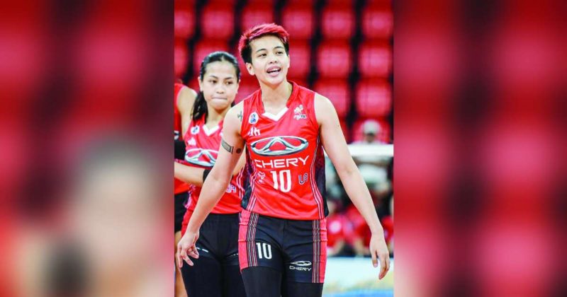 Ara Galang Chery Tiggo Wallop Capital1 In PVL Opener