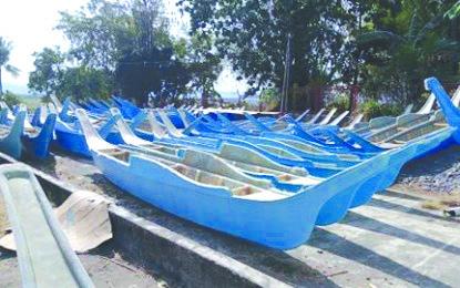 The Antique Provincial Engineering Office recently delivered these fiberglass boats to fisherfolk of Pandan town on June 17 to 21. PIO ANTIQUE