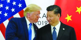 U.S. President Donald Trump meets with China's President Xi Jinping at the start of their bilateral meeting at the G20 leaders summit in Osaka, Japan, June 29, 2019. REUTERS