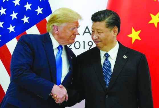 U.S. President Donald Trump meets with China's President Xi Jinping at the start of their bilateral meeting at the G20 leaders summit in Osaka, Japan, June 29, 2019. REUTERS