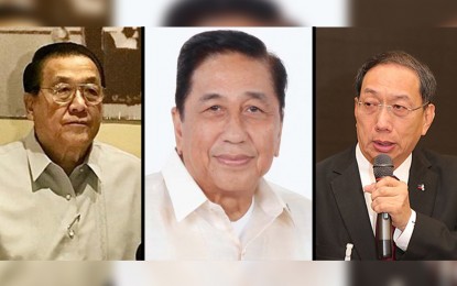 From left: FPI chairman Jesus Arranza, PhilExport president Sergio Ortiz-Luis, Jr., PCCI chairman emeritus Francis Chua. PNA