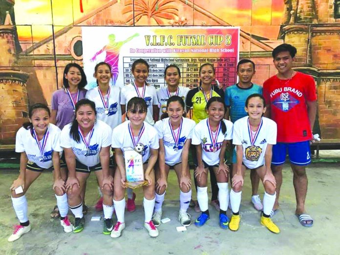 Central Philippine University Golden Lions futsal team. PHOTO COURTESY OF EDWIN CARO LARU-AN