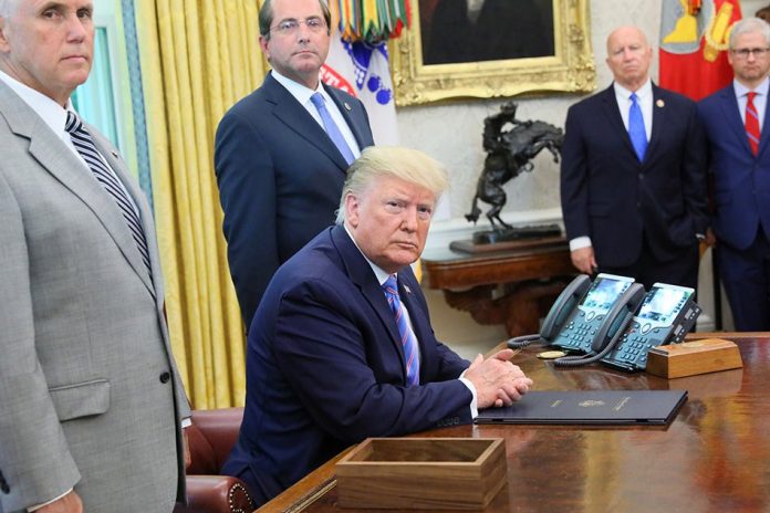 US President Donald Trump talks to reporters during a signing ceremony in the Oval Office of the White House in Washington on July 1. REUTERS