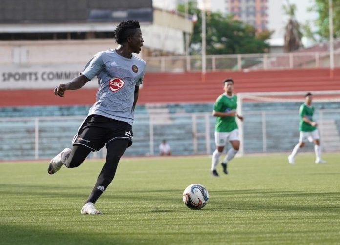 Jordan Mintah hopes to lead Kaya Futbol Club-Iloilo to a repeat victory against the Green Archers United FC today, July 6, 2019. KAYA ILOILO PHOTO