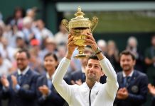 Novak Djokovic captured his 16th Grand Slam title and fifth Wimbledon, outlasting Roger Federer in the longest singles final in the tournament’s history. It ended in a tiebreaker in the fifth set, a rule change this year. REUTERS