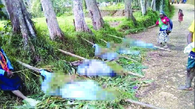 Women, some pregnant, and children killed in tribal massacre in Papua New Guinea. PILLS PIMUA KOLO VIA NEWS.COM.AU