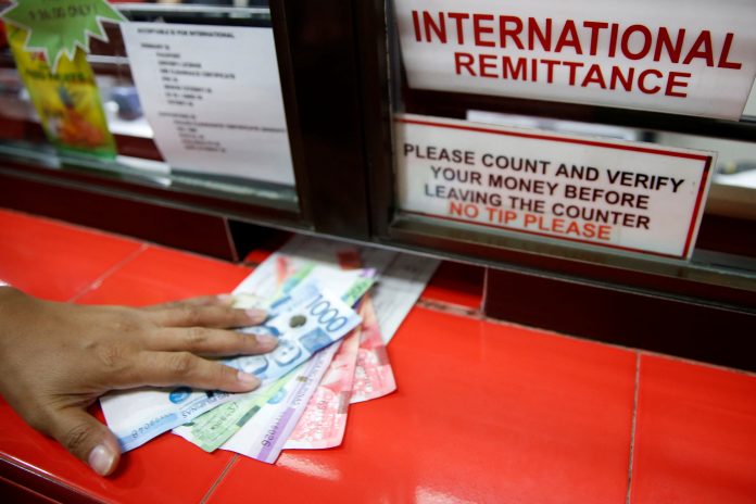 Cash remittances from overseas Filipinos hit 14.6 billion dollars in the first six months of 2019. REUTERS