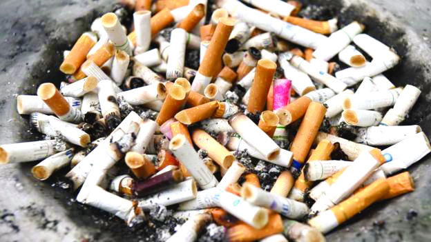 Cigarette butts are thought to be the world’s most common form of litter. AFP/GETTY