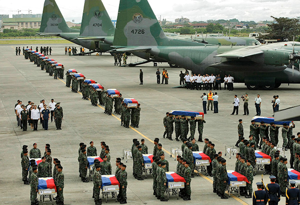 On Jan. 25, 2015, 44 members of the Philippine National Police-Special Action Force were killed by a combined force of Moro Islamic Liberation Front fighters and members of other rebel groups in Mamasapano, Maguindanao. FALLEN44BLOGSPOT.COM