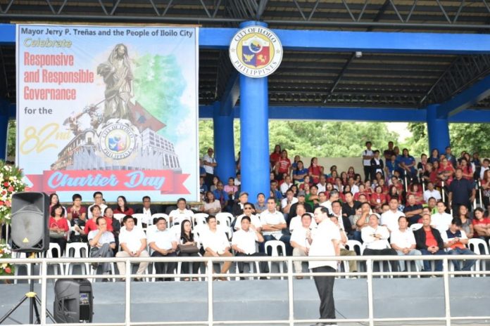 “Let us make it easier for the people to avail themselves of the city government’s services,” says Mayor Jerry Treñas during the recent launching of Iloilo City’s 82nd Charter Day celebration.