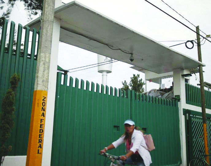 The facade of the holding center of Mexico’s National Migration Institute (INM), knows as “Las Agujas,” is pictured at Iztapalapa neighborhood in Mexico City, Mexico August 5, 2019. REUTERS