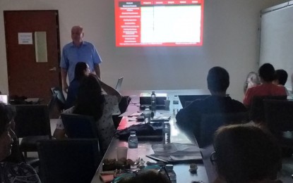 EXPORT ACCESS. Canadian Chamber of Commerce in the Philippines president Julian Payne discusses the Philippines’ export opportunities in Canada during a gathering with manufacturers in Negros Occidental in Bacolod City on Tuesday (August 21, 2019). The activity was organized by the Provincial SMED Council and the Bacolod-Negros Occidental Federation for Information and Communications Technology. PNA