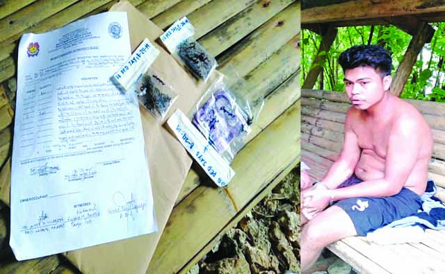 Ped Jay Sabanal was arrested in an entrapment operation after he sold sachets of marijuana to a poseur-buyer in Barangay Balabag, Boracay Island, Malay, Aklan on Aug. 24. RADYO TODO AKLAN VIA AKEAN FORUM