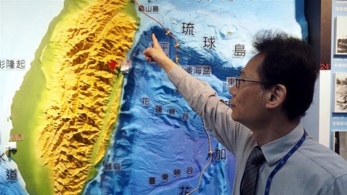 Taiwan's earthquake monitoring bureau said the quake struck about 36km southeast of the city of Yilan. EPA