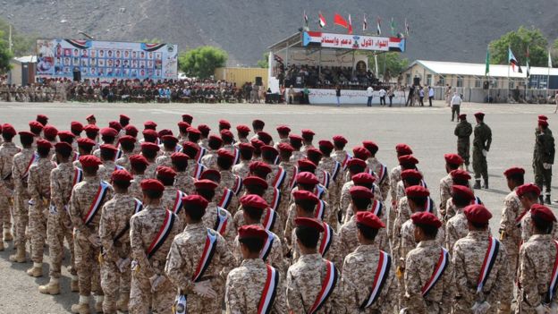 Yemen’s military graduation rites at the Security Belt in Aden turn fatal after an attack that killed 32 people. REUTERS