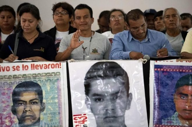 Parents of 43 missing students continue to search for their missing children – who disappeared on Sept. 26, 2014 after attending a protest. AFP