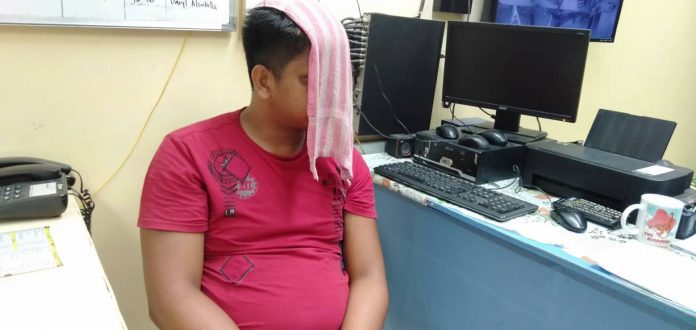 The 25-year-old Jan Dave Villa was arrested in an entrapment operation in Barangay Poblacion, Alimodian, Iloilo on Sept. 15. JOHANNAH WHUEHAL G SENON