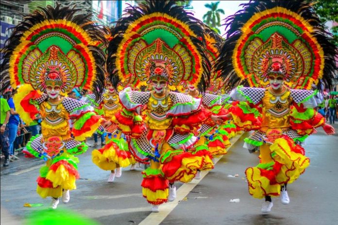 Barangay Estefania was adjudged champion in the street and arena dance competition and bagged Best in Concept and Choreography award during the 40th Ruby MassKara Festival highlights at the public plaza in Bacolod City on Sunday, Oct. 27, 2019. IAN PAUL CORDERO/PN