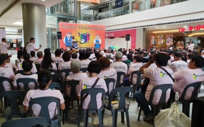 Around 300 senior citizens gather at a mall in Iloilo City to celebrate the Elderly Filipino Week on Oct. 1. CRISTINA DE GUZMAN/PNA