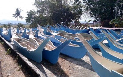 These fiberglass boats from the Bureau of Fisheries and Aquatic Resources will benefit the marginalized fisherfolk of Caluya, Antique. Last June 17, the Antique Provincial Engineering Office started the delivery of the boats to its recipients in Pandan town also in the province. PNA FILE PHOTO