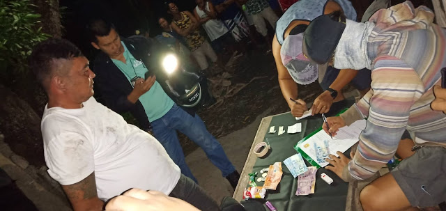 The 34-year-old Joseph Franco Ticar (left) was nabbed in an entrapment operation in Barangay Bulwang, Numancia, Aklan on Oct. 10. PHOTO RODNEL AGUIRRE