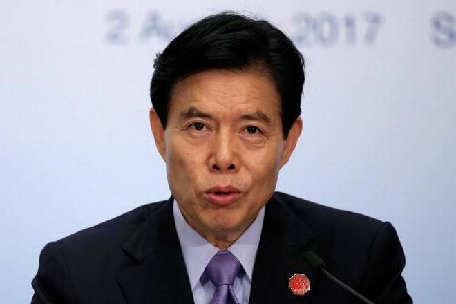 Chinese Commerce minister Zhong Shan