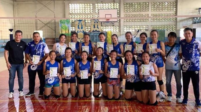 Ateneo de Iloilo - Santa Maria Catholic School Blue Lady Dragons. PHOTO COURTESY OF FR. NEO SAICON