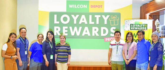 WILCON SUCCESSFULLY HOLDS RAFFLE DRAW FOR WILCON LOYALTY REWARDS PROMO. (From left) Wilcon marketing supervisor Kristine Joy Benedicto, Wilcon assistant vice president (AVP) for Sales and Operations Rowell Suarez, Department of Trade and Industry representative Rosila Egmilan, Wilcon marketing manager Dheza Paras, Wilcon vice president for Product Development Eden Godino, Wilcon AVPs for Sales and Operations Francis Lazaro, Desiree Cuerdo, Ruel Godino, and Catherine Guingab.