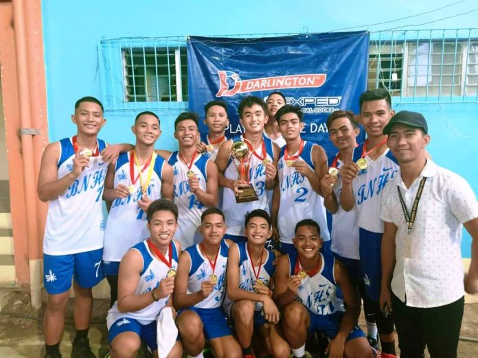 Buenavista National High School is the NBTC League Guimaras Qualifying Leg champion. PHOTO COURTESY OF RICHARD GABAYOYO