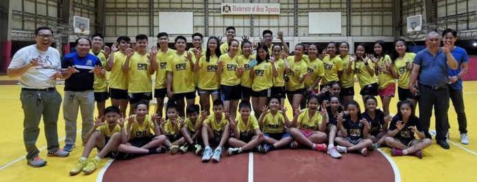 Central Philippine University Golden Lions’ table tennis team. PHOTO COURTESY OF EDWIN CARO LARUAN