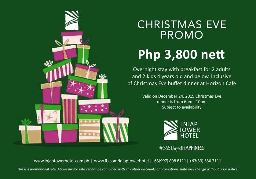 Injap Tower Hotel promotions 2019