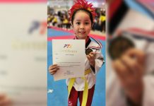 Viene Marie Dulaca is already a winner at five years old. She bagged a silver medal in the individual poomsae event.