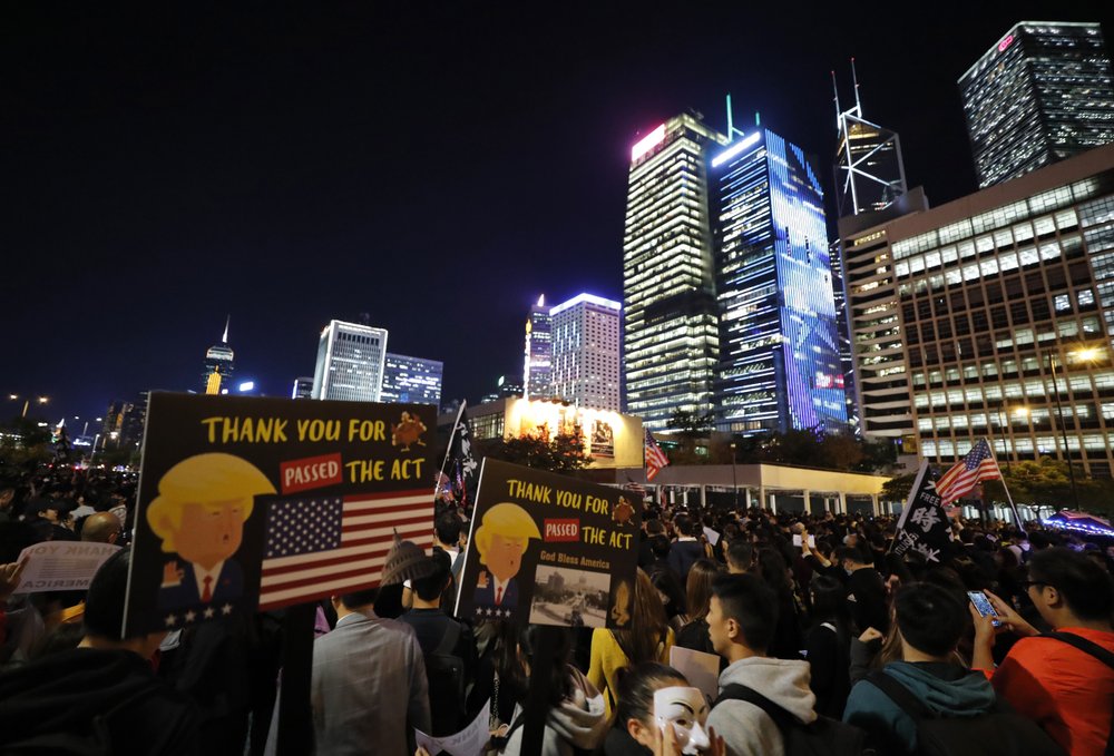 China Angry As Trump Backs Hong Kong Bills