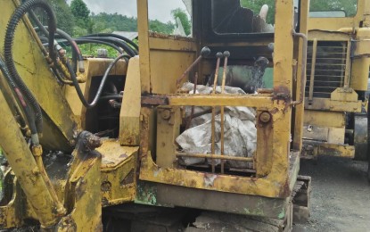 The heavy equipment burned down by suspected communist rebels in Barangay Luyang, Sibalom, Antique on Nov. 15. These construction equipment are still operational as these were only partially burned, according to the province’s top cop Lieutenant Colonel Norby Escobar. SIBALOM MPS