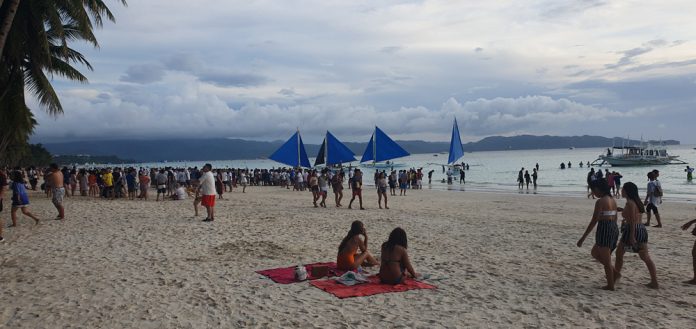 Tourist arrivals in the world-famous Boracay Island in Malay, Aklan continues to increase, setting aside the maximum capacity of the Department of Environment and Natural Resources, after over a year that it was opened to the public. JUN AGUIRRE/PN