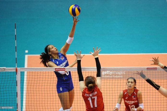 Jovelyn Gonzaga predicts a successful campaign for Team Philippines in the women’s volleyball event of the 30th Southeast Asian Games. GETTY IMAGES