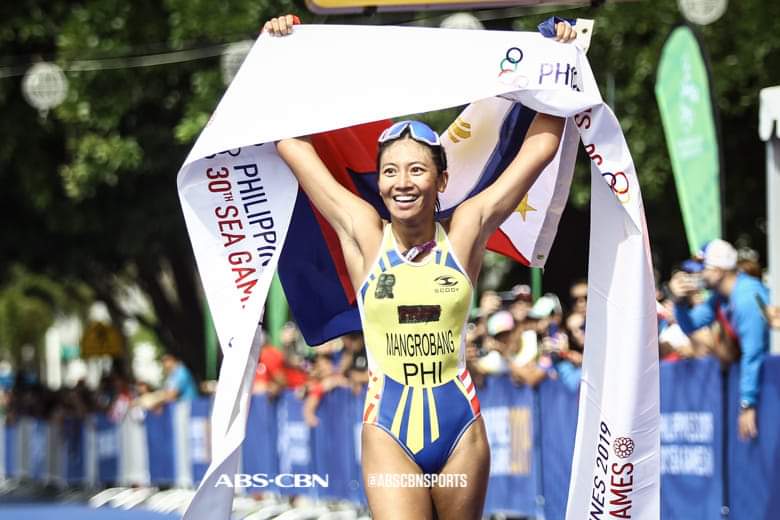 Kim Mangrobang of the Philippines remains the queen of Southeast Asian triathlon. She captured her second consecutive SEA Games gold. ABS CBN SPORTS