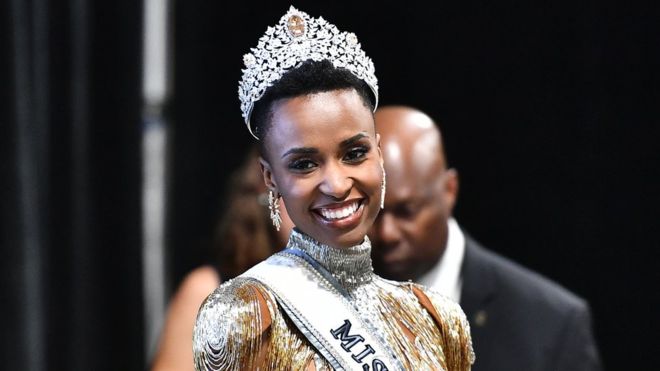 Miss South Africa Zozibini Tunzi wins the coveted Miss Universe 2019 crown during a pageant in Atlanta, United States on Monday (Manila time). GETTY IMAGES