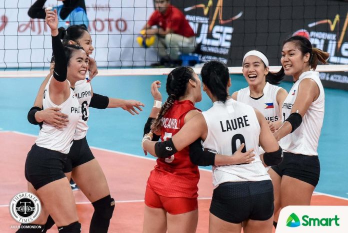 The Philippine women’s volleyball team. TIEBREAKER TIMES PHOTO