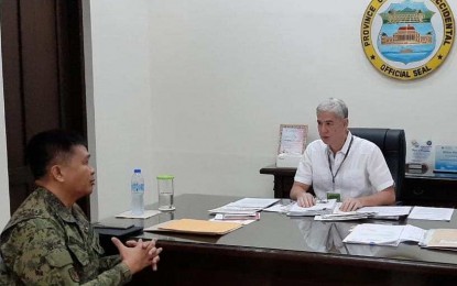 Colonel Inocencio Pasaporte, commander of the Philippine Army’s 303rd Infantry Brigade, paid a courtesy call on Gov. Eugenio Jose Lacson in Bacolod City on Jan. 20. 303RD INFANTRY BRIGADE/PHILIPPINE ARMY