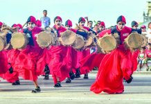 The Ilonganon tribe, champion of 2019 Dinagyang Ati Tribe Competition.