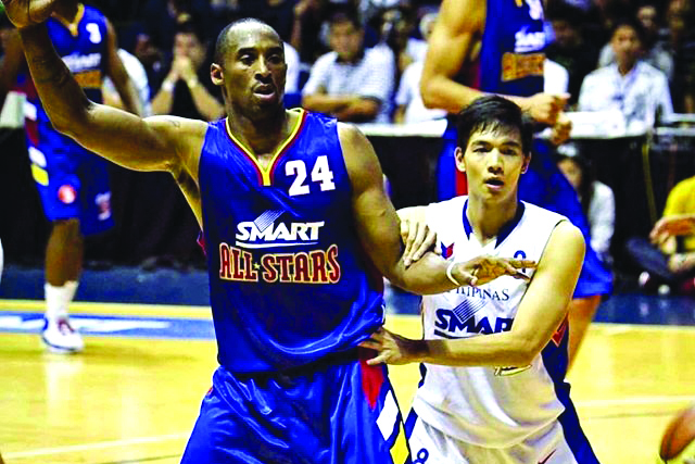 Kobe Bryant against Chris Tiu. INSTAGRAM PHOTO