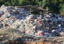 This is a generated waste dumped in an open site located at Brgy. Manoc-manoc, Boracay Island, Malay Aklan.