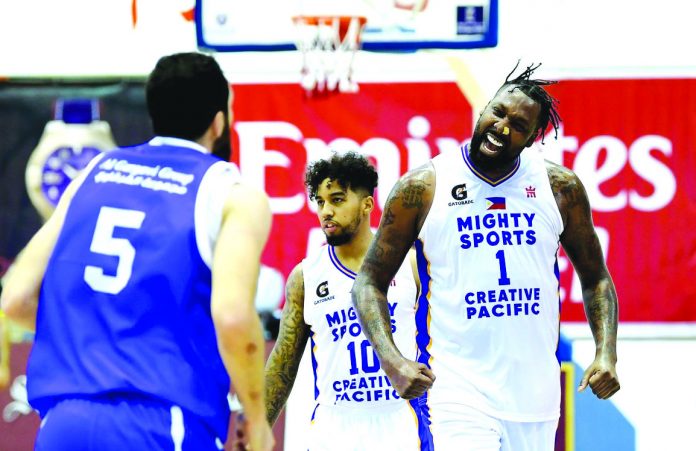 Former Gilas-Pilipinas import Andray Blatche has been instrumental in Mighty Sports 88-71 victory over Al Wathba Sports Club of Syria. CONTRIBUTED PHOTO