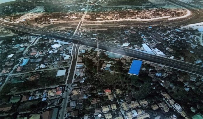 A perspective view of the flyover in Brgy. Aganan, Pavia, Iloilo.