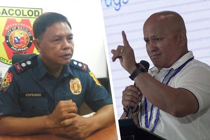 Police Lieutenant Colonel Jovie Espenido and Sen. Ronald “Bato” Dela Rosa.