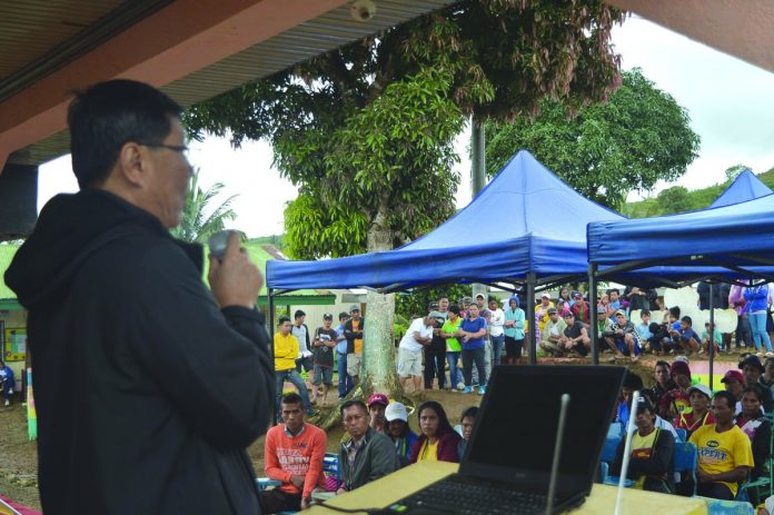 San Carlos City Mayor Renato Gustilo leads the immersion activity in Barangay Codcod on Feb. 22. He said to some 200 participants from various sitios/puroks that it was the right time to air their sentiments to the government so that it can act, especially for the project development of the community. SAN CARLOS CITY LGU