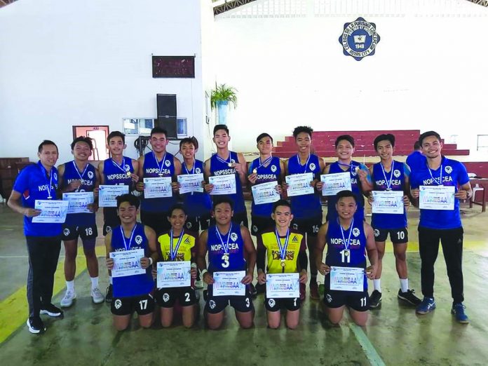 NOPSSCEA secondary boys volleyball team. JOEL DUMAGAT