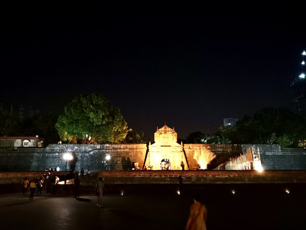 Fort Santiago at night. KELLY AUSTRIA