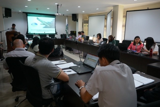 Department of Environment and Natural Resources- 6 assistant regional director for technical services Livino Duran welcomes the PAsT Team for EAGLE Phase 1 to the regional office. Photo courtesy of DENR 6